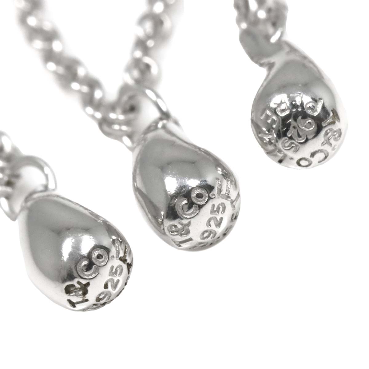 Teardrop 7Motif Necklace Silver 925