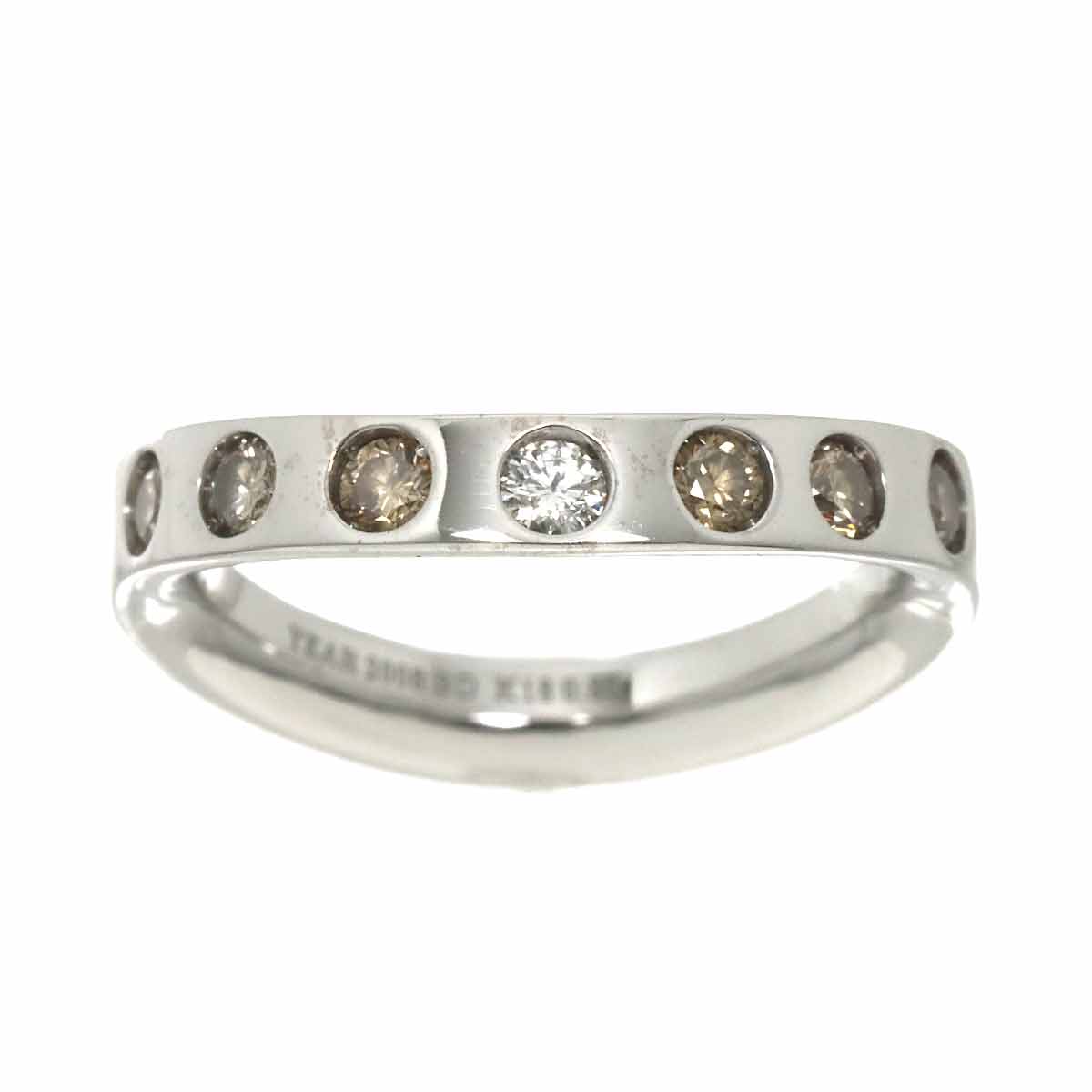 Diamond 0.85ct Ring 18K White Gold size6-6.25(US)