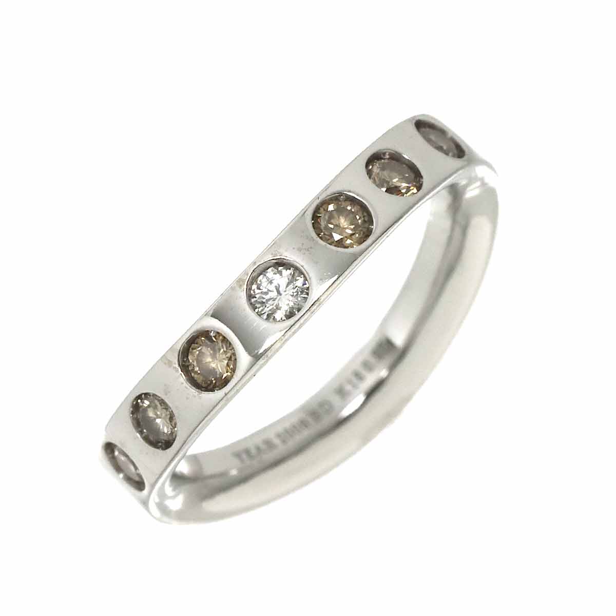Diamond 0.85ct Ring 18K White Gold size6-6.25(US)