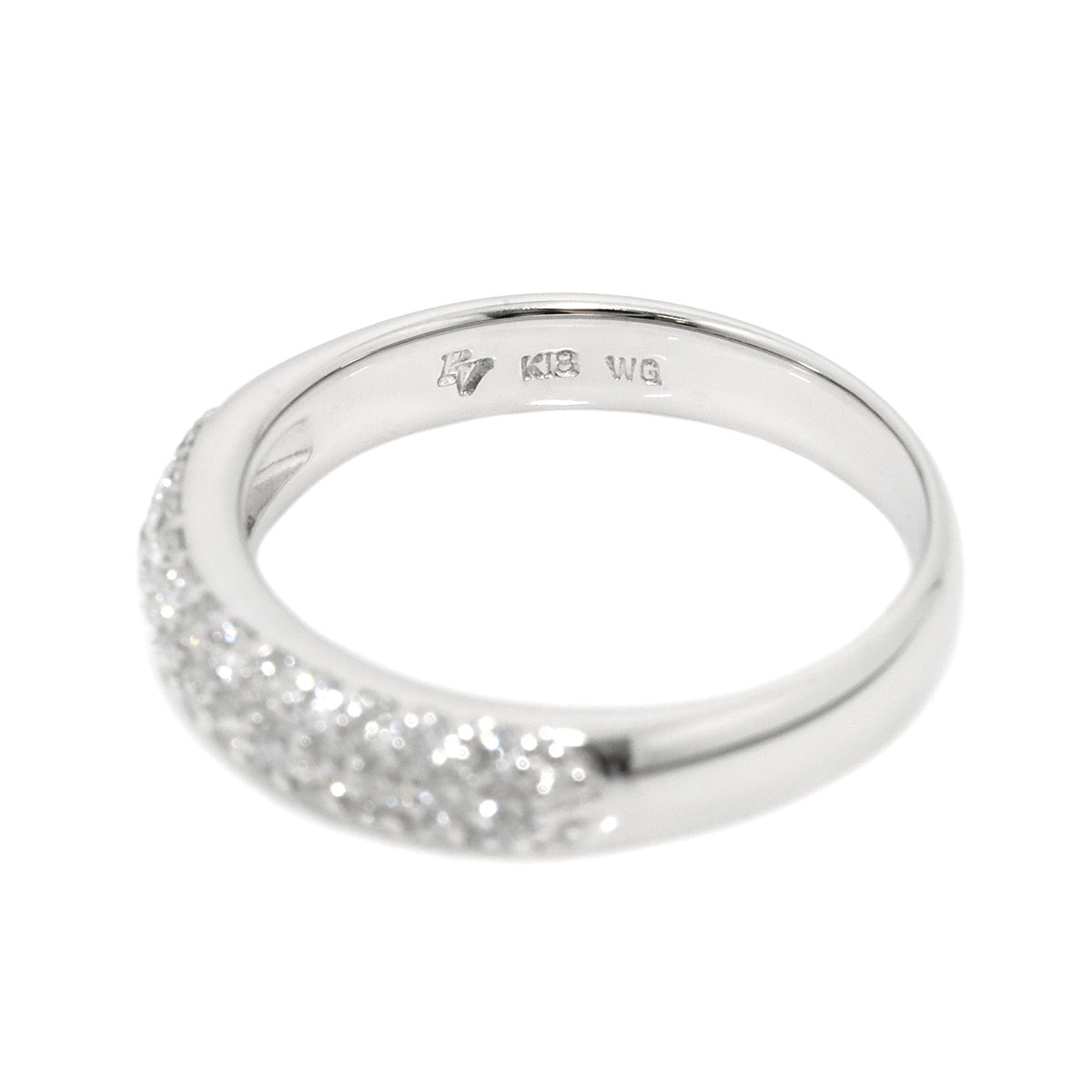 Diamond 0.40ct Ring 18K WG 750 Size5.25(US)