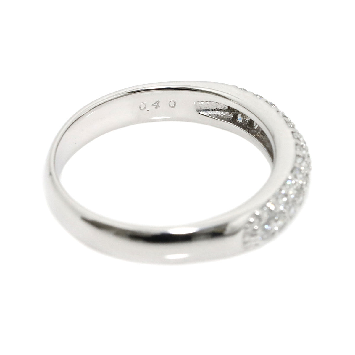 Diamond 0.40ct Ring 18K WG 750 Size5.25(US)