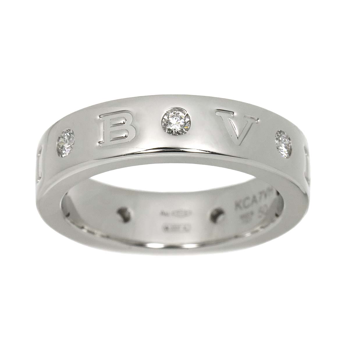 BVLGARI BVLGARI Diamond Ring 18K WG 750 size50 5-5.25(US)