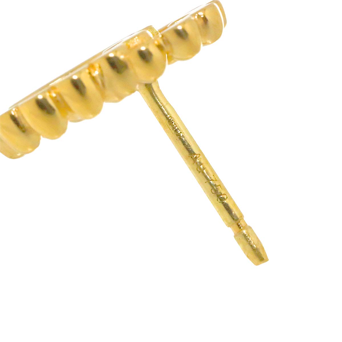 GG Logo Baby Pearl Earring Pierced 18K YG One Piece only