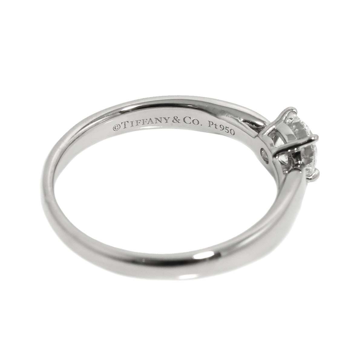 Harmony Diamond 0.44ct F/VS2/3EX Ring Pt Size5.25-5.5(US)