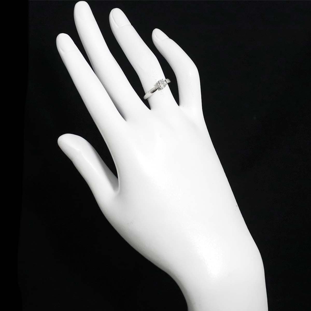 Harmony Diamond 0.44ct F/VS2/3EX Ring Pt Size5.25-5.5(US)