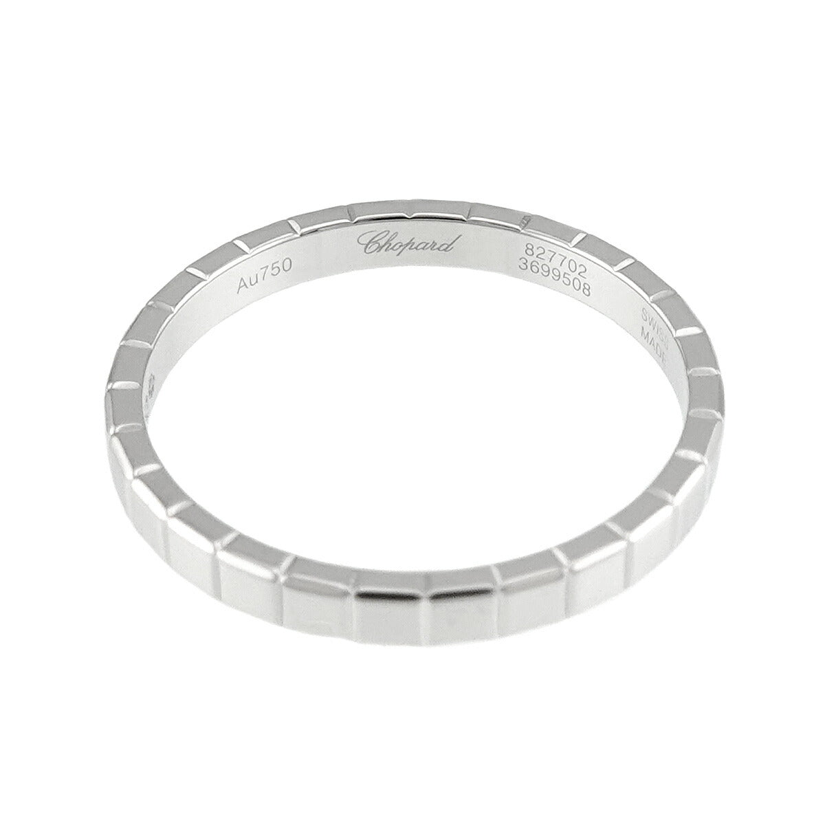 Ice Cube Ring 18K WG 750 Size7.75-8(US)