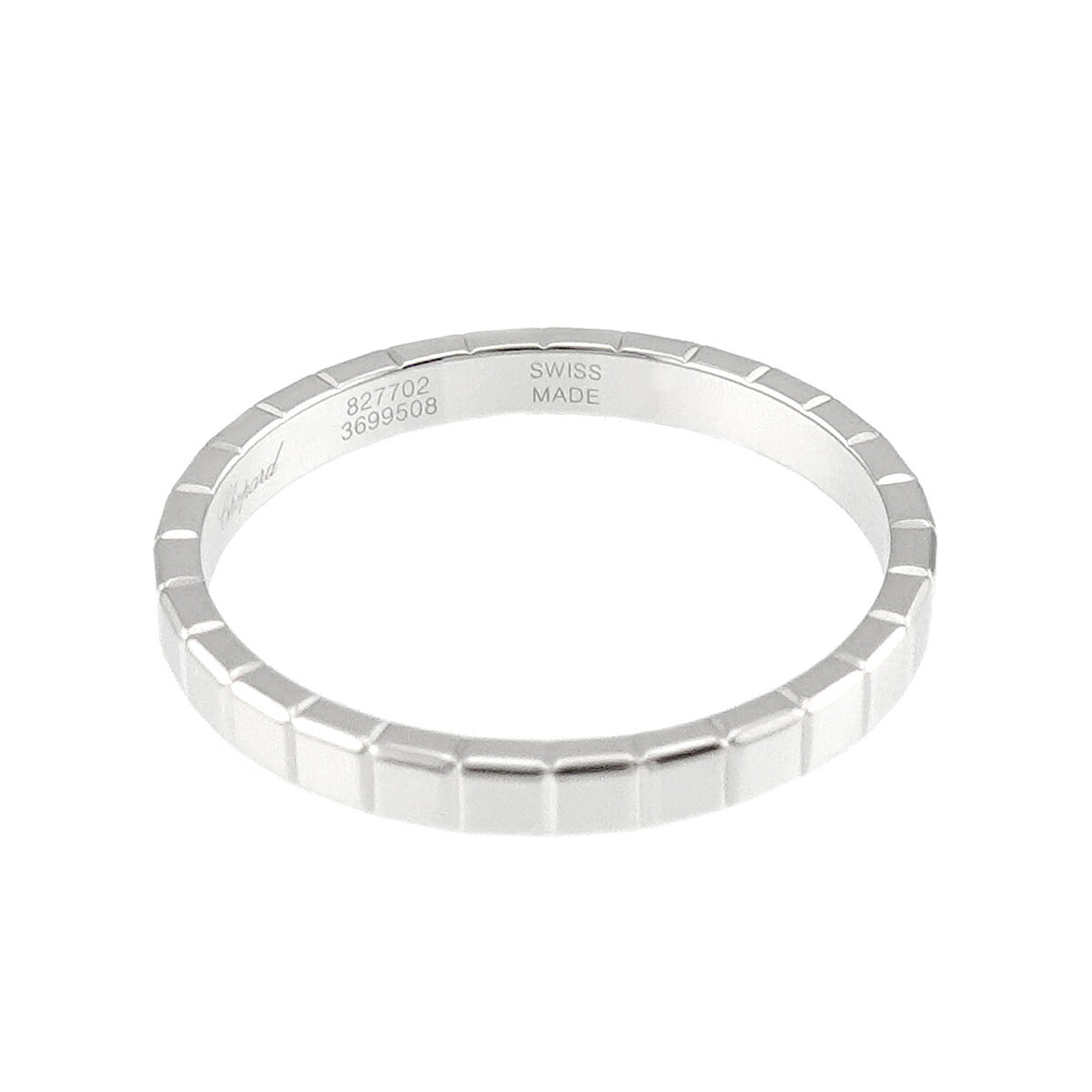Ice Cube Ring 18K WG 750 Size7.75-8(US)