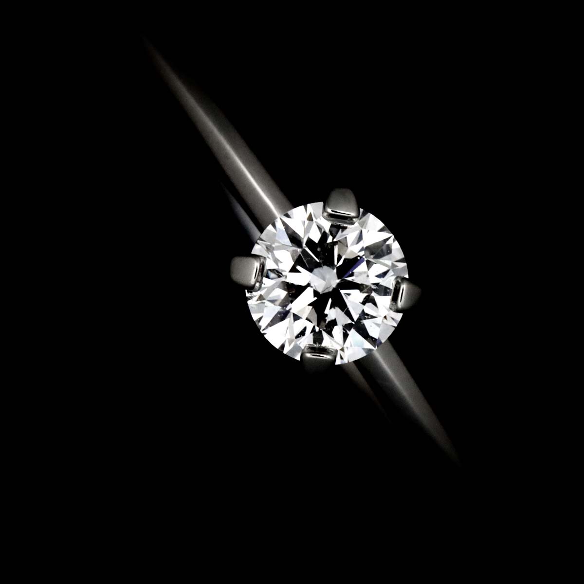 True Diamond 0.25ct D/VVS2/3EX Ring Platinum size4.5(US)