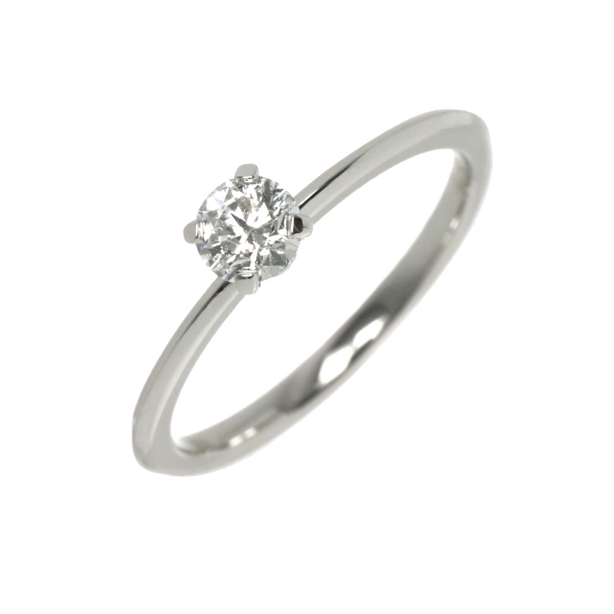 True Diamond 0.25ct D/VVS2/3EX Ring Platinum size4.5(US)