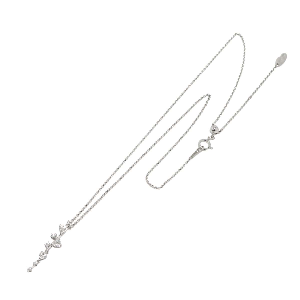 Diamond 0.50ct Necklace 18K White Gold 750