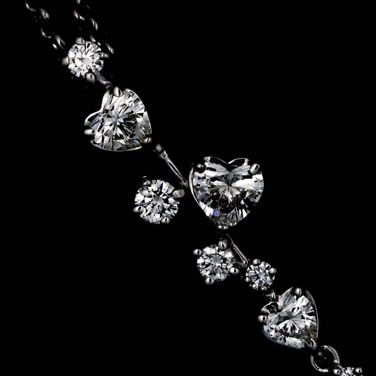 Diamond 0.50ct Necklace 18K White Gold 750