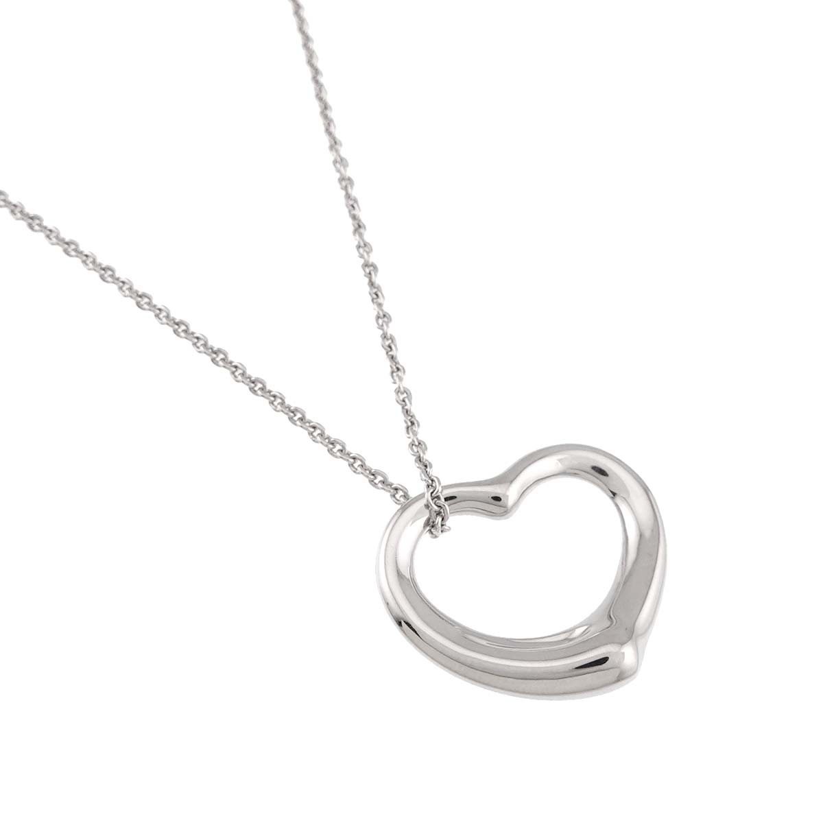 Open Heart Necklace Silver 925
