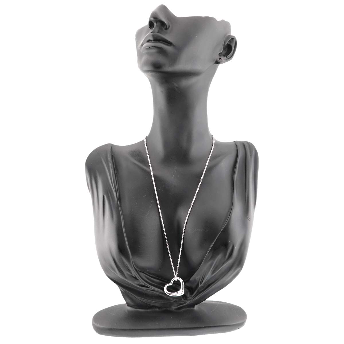 Open Heart Necklace Silver 925