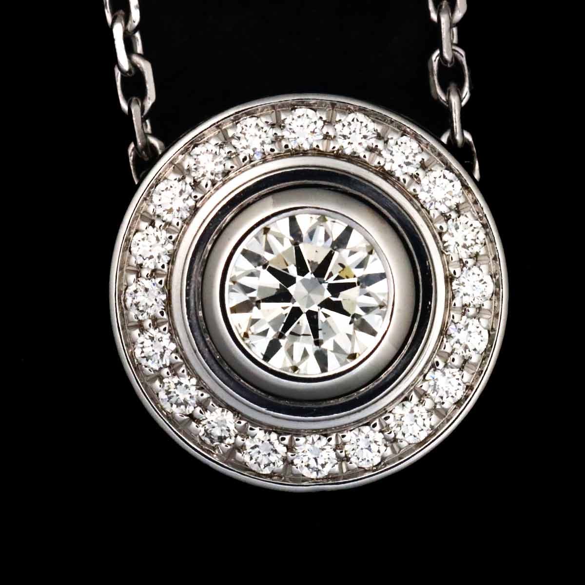 d Amour Diamond 0.27ct H/VVS1/3EX Necklace 18K White Gold 750