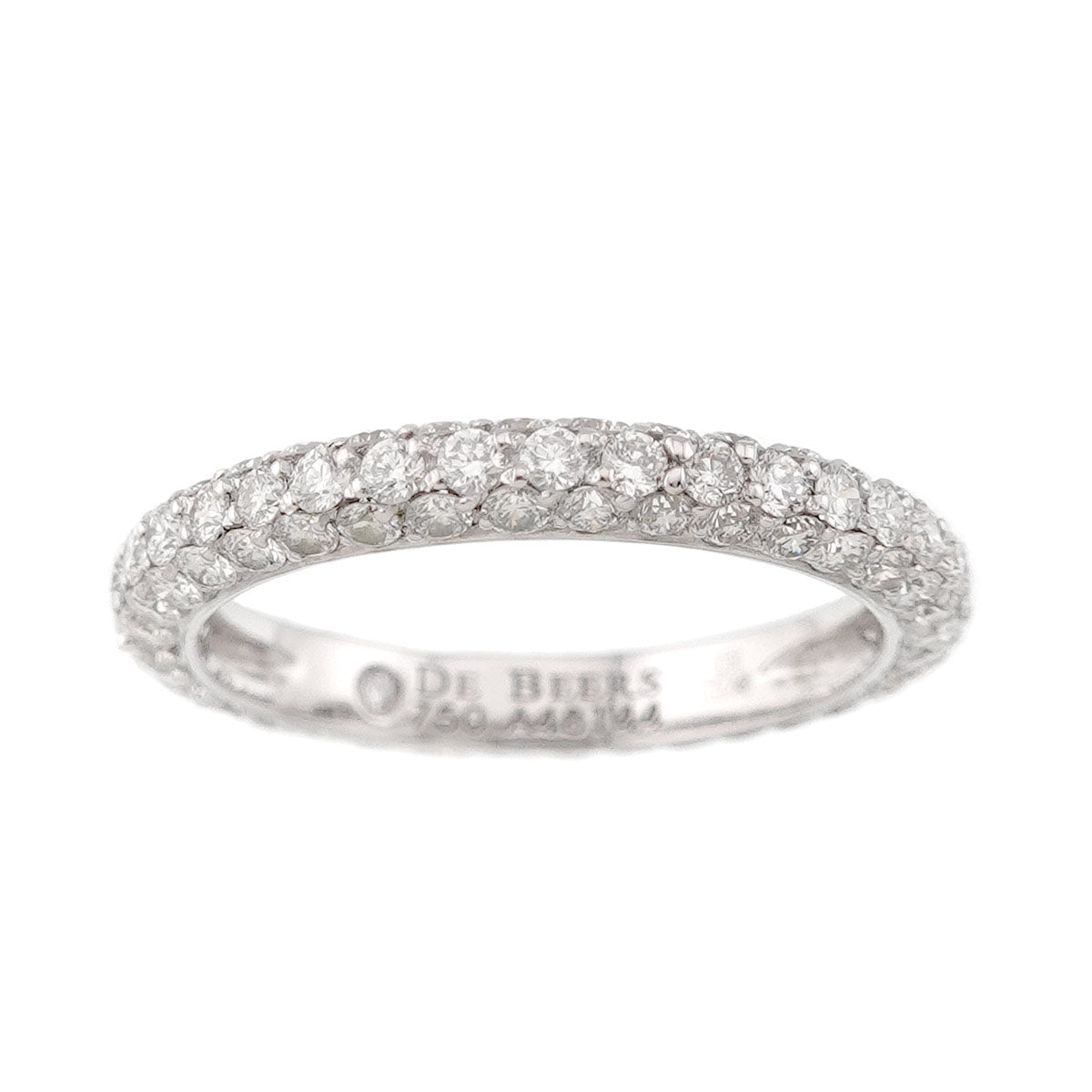 Diamond Ring 18K WG 750 Size4(US)