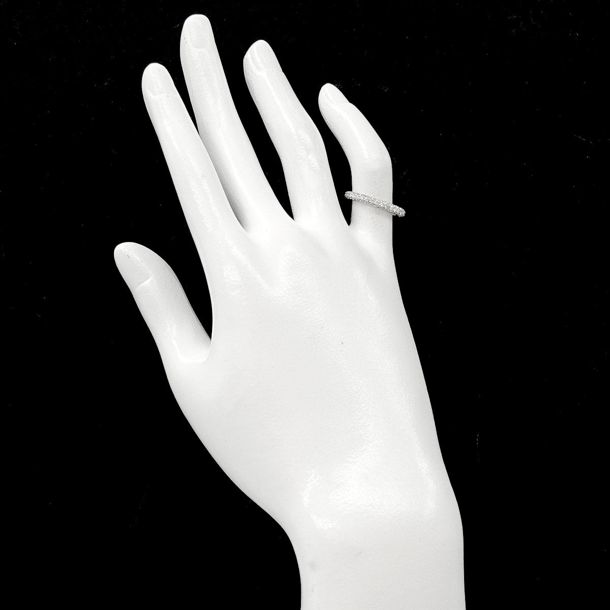 Diamond Ring 18K WG 750 Size4(US)