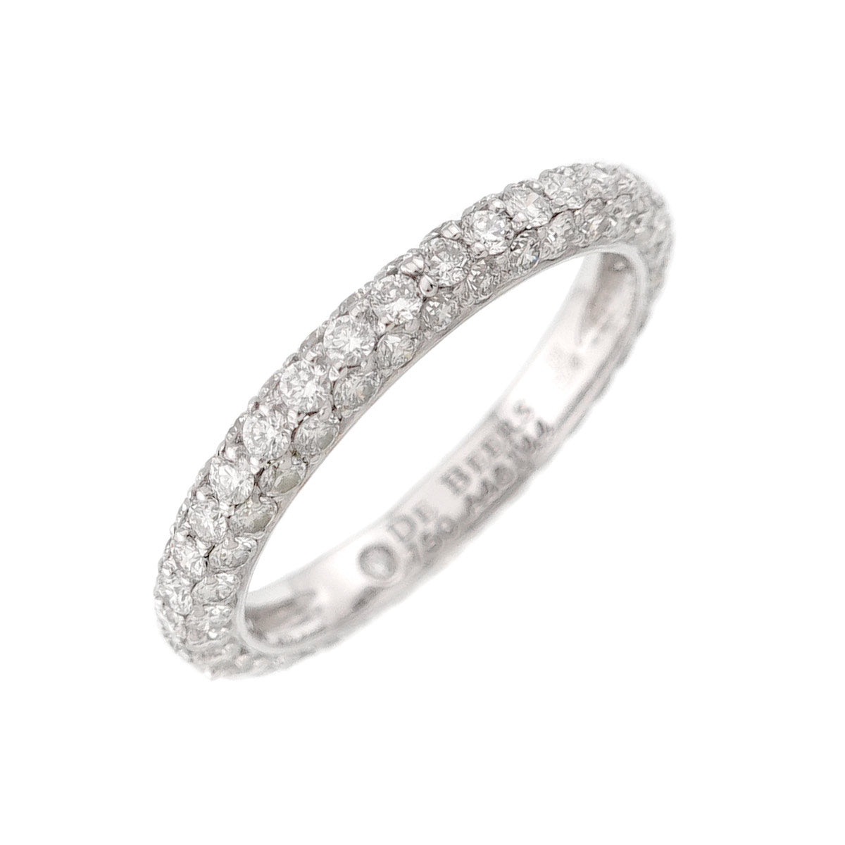 Diamond Ring 18K WG 750 Size4(US)