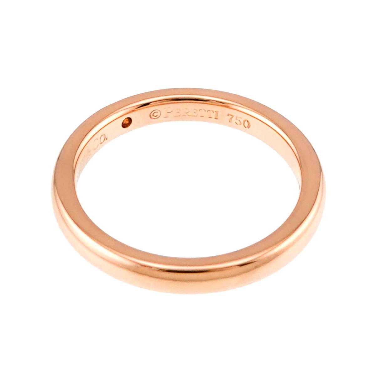 Stacking Diamond 1P Ring 18K Pink Gold 750 Size4.75-5(US)