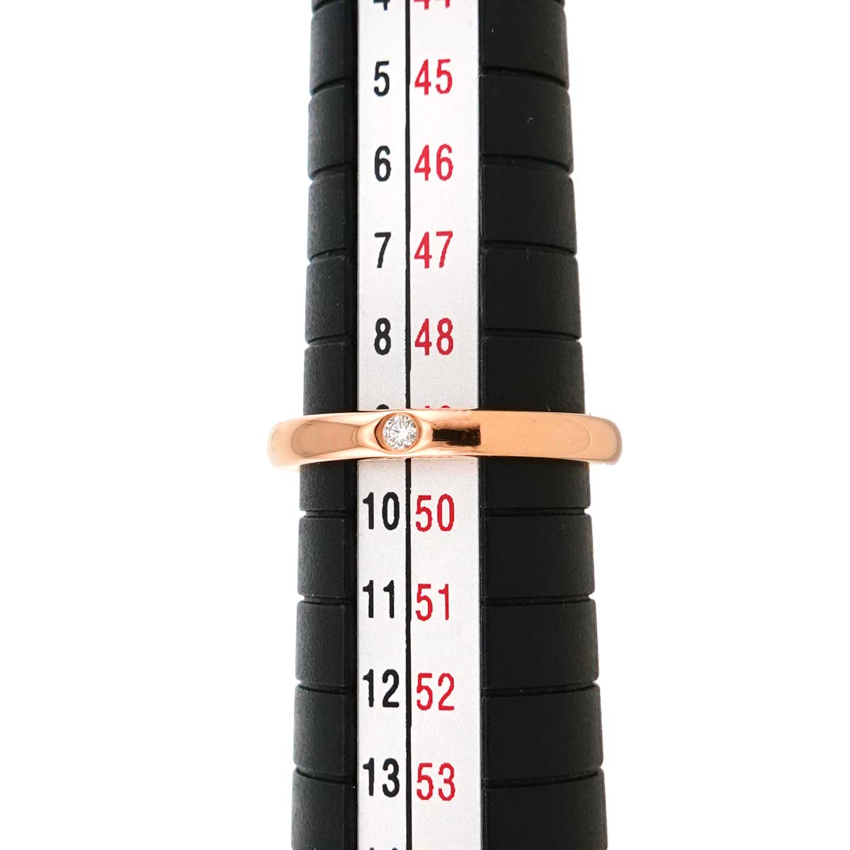 Stacking Diamond 1P Ring 18K Pink Gold 750 Size4.75-5(US)