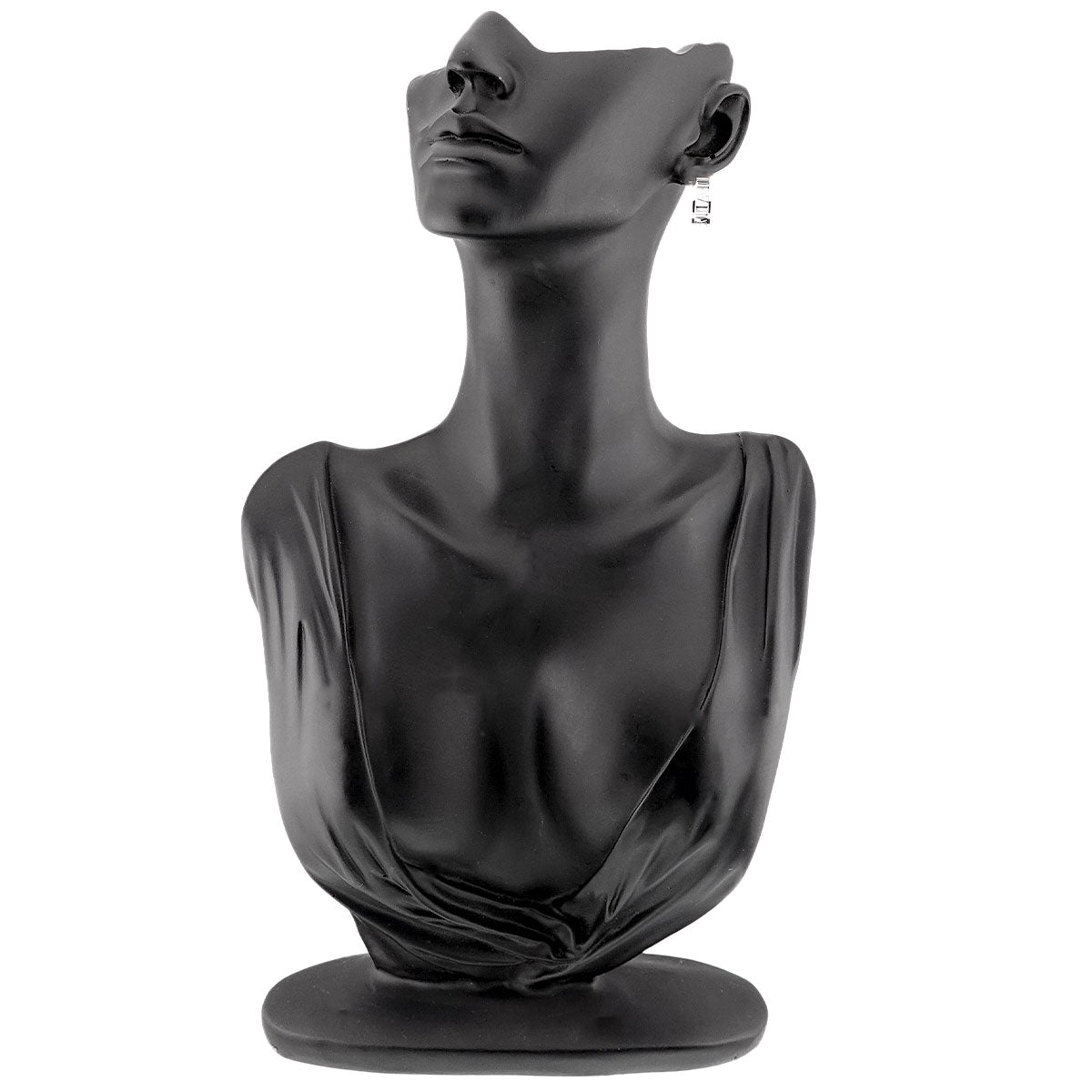 Atlas Open Foop Earrings Pierced 18K White Gold 750