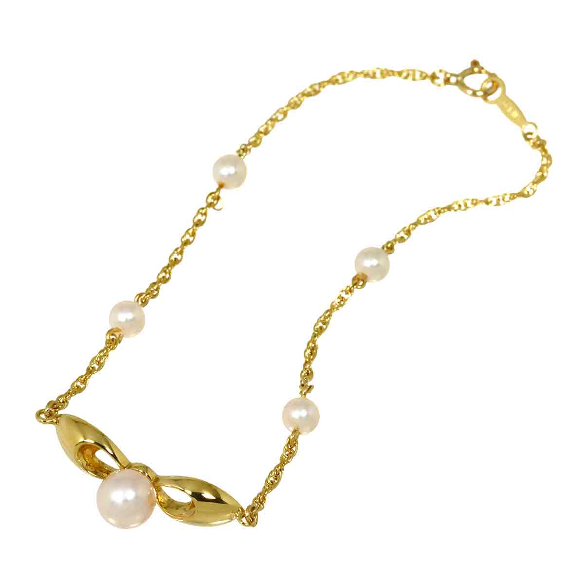 Akoya Pearl 6.2-4.0mm Bracelet 18K YG 750