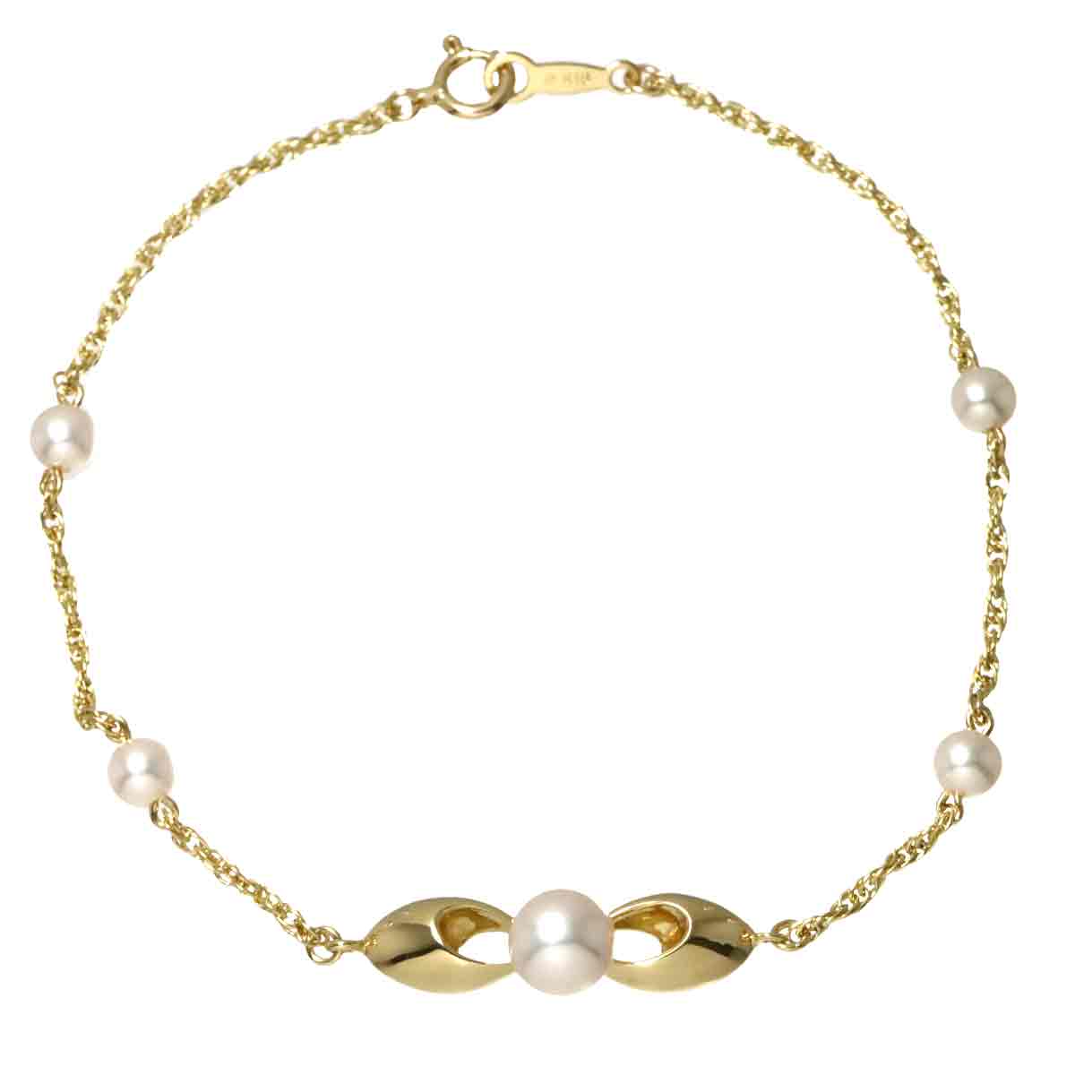 Akoya Pearl 6.2-4.0mm Bracelet 18K YG 750
