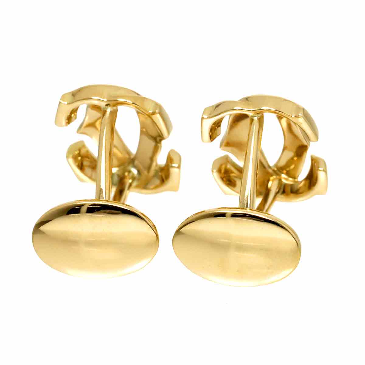 2C C2 Cuff links 18K Yellow Gold 750