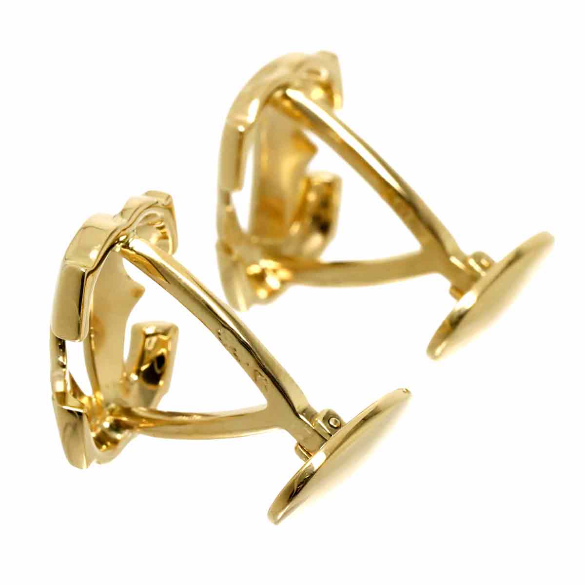 2C C2 Cuff links 18K Yellow Gold 750