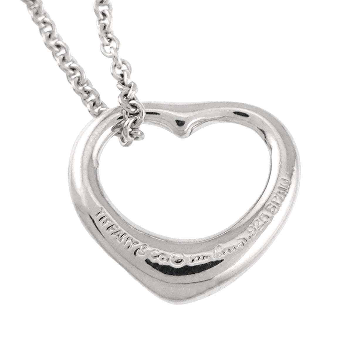 Open Heart Necklace Silver 925