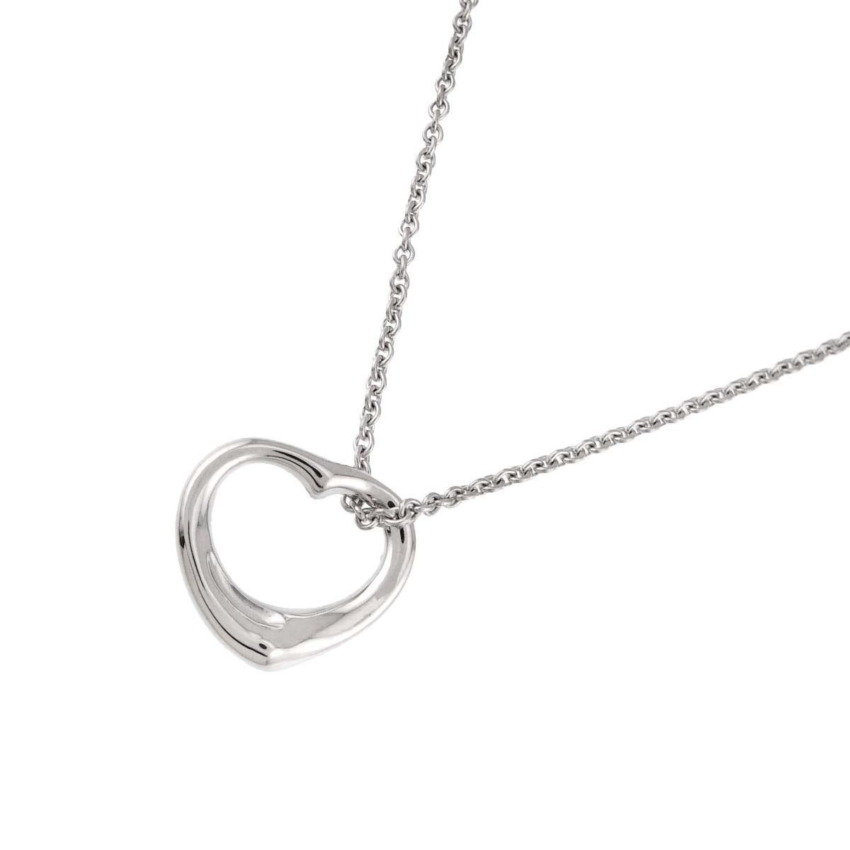 Open Heart Necklace Silver 925