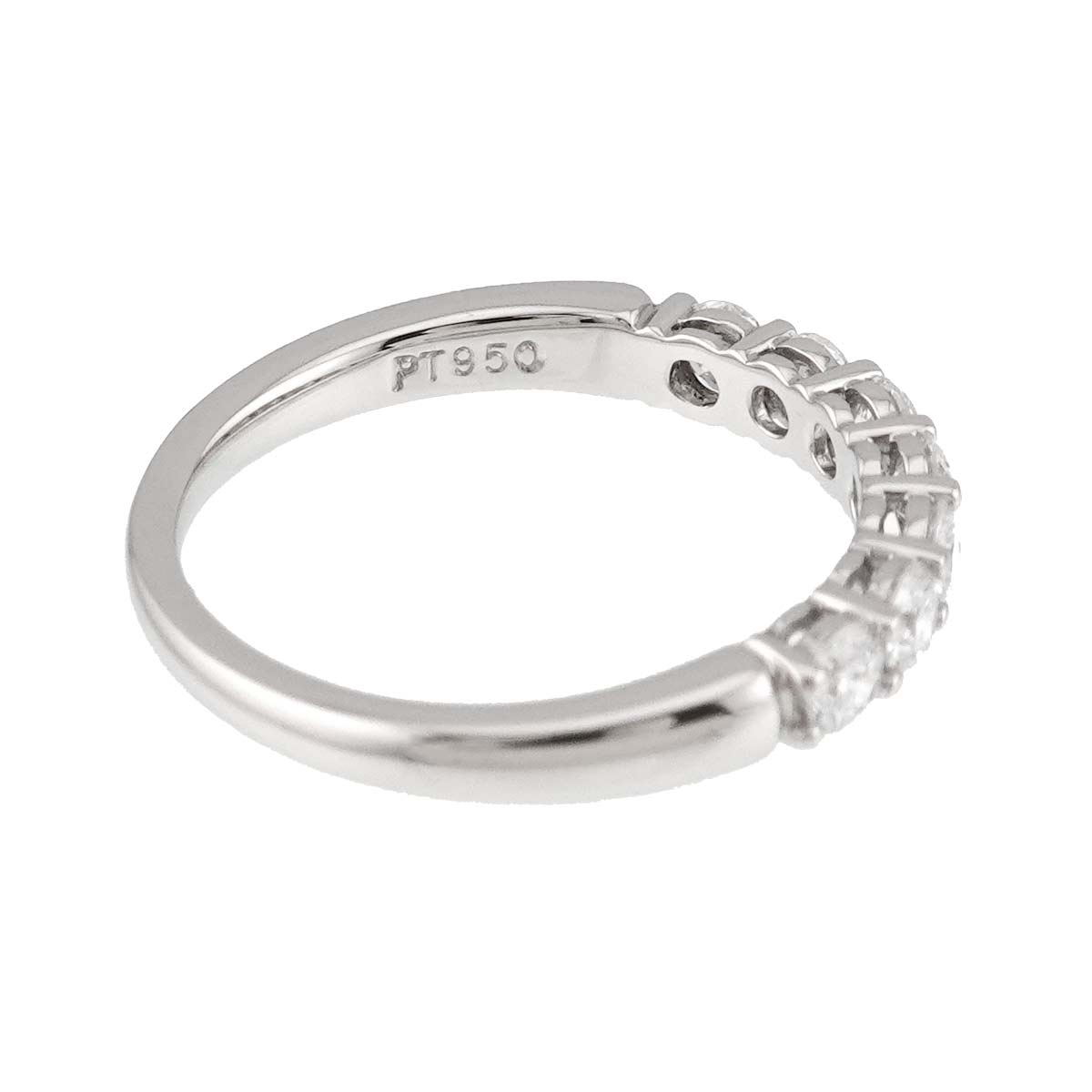 Forever Half Diamond Ring Platinum size6(US)