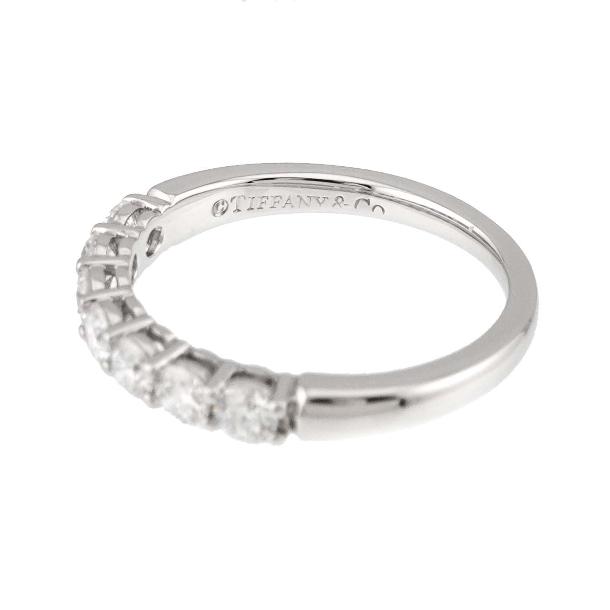 Forever Half Diamond Ring Platinum size6(US)