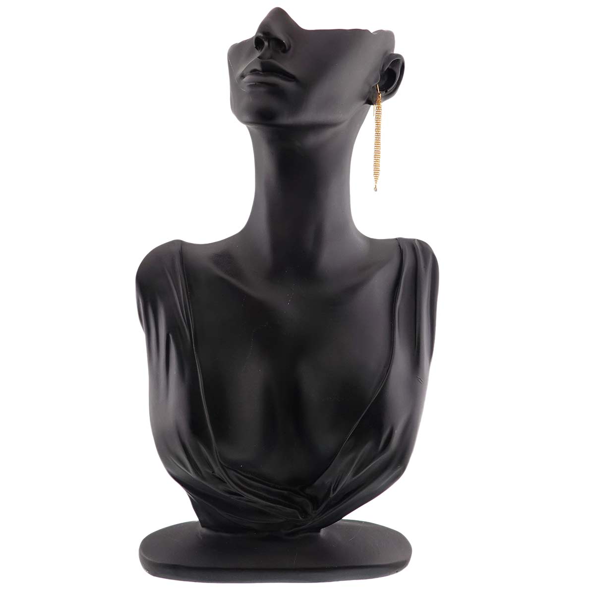 Mesh hook Diamond Earring Pierced 18K YG One Piece only