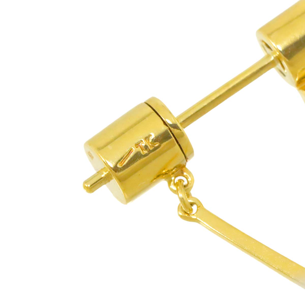 Diamond 0.17ct Earrings Pierced 18K YG 750