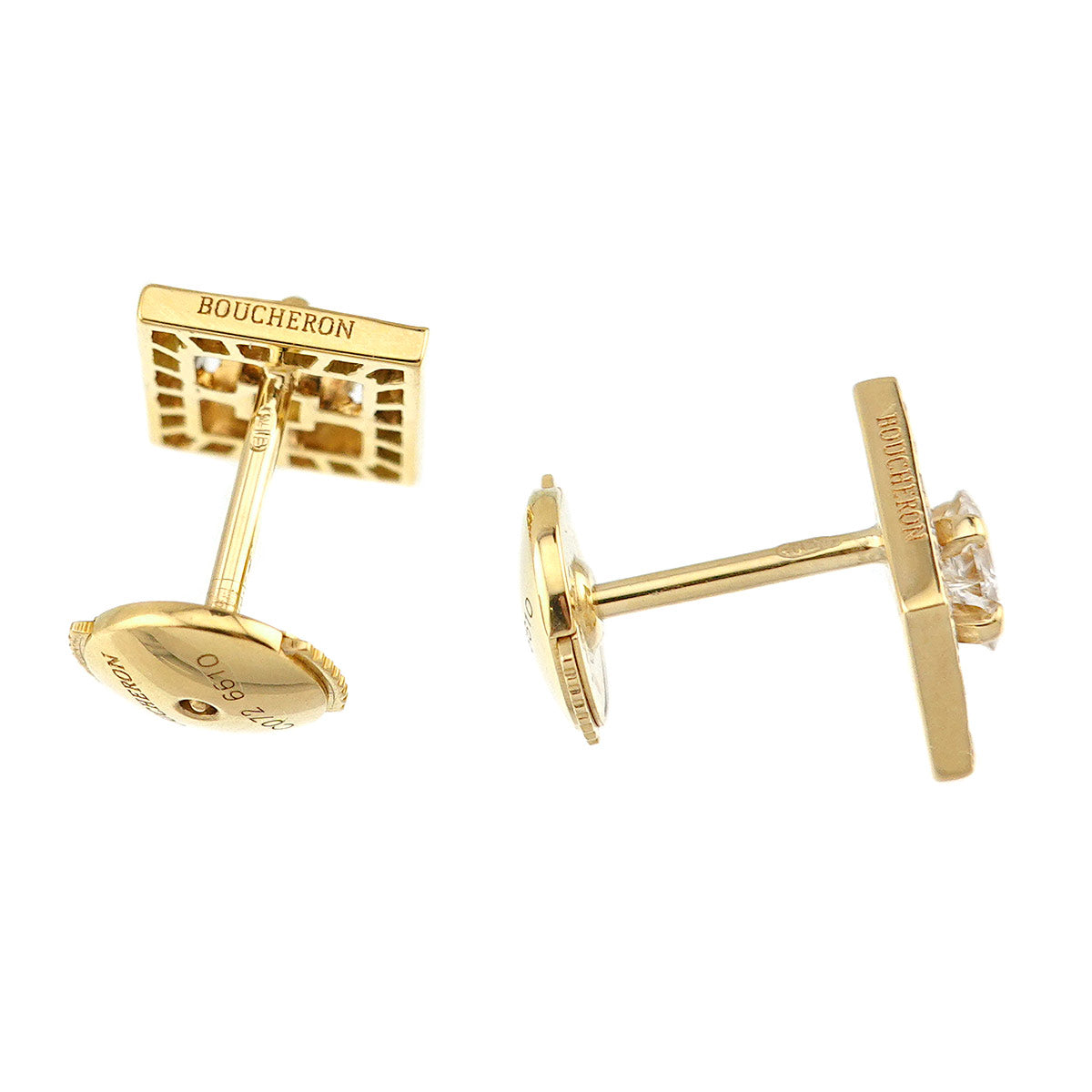 Ava Diamond Earrings Pierced 18K YG 750