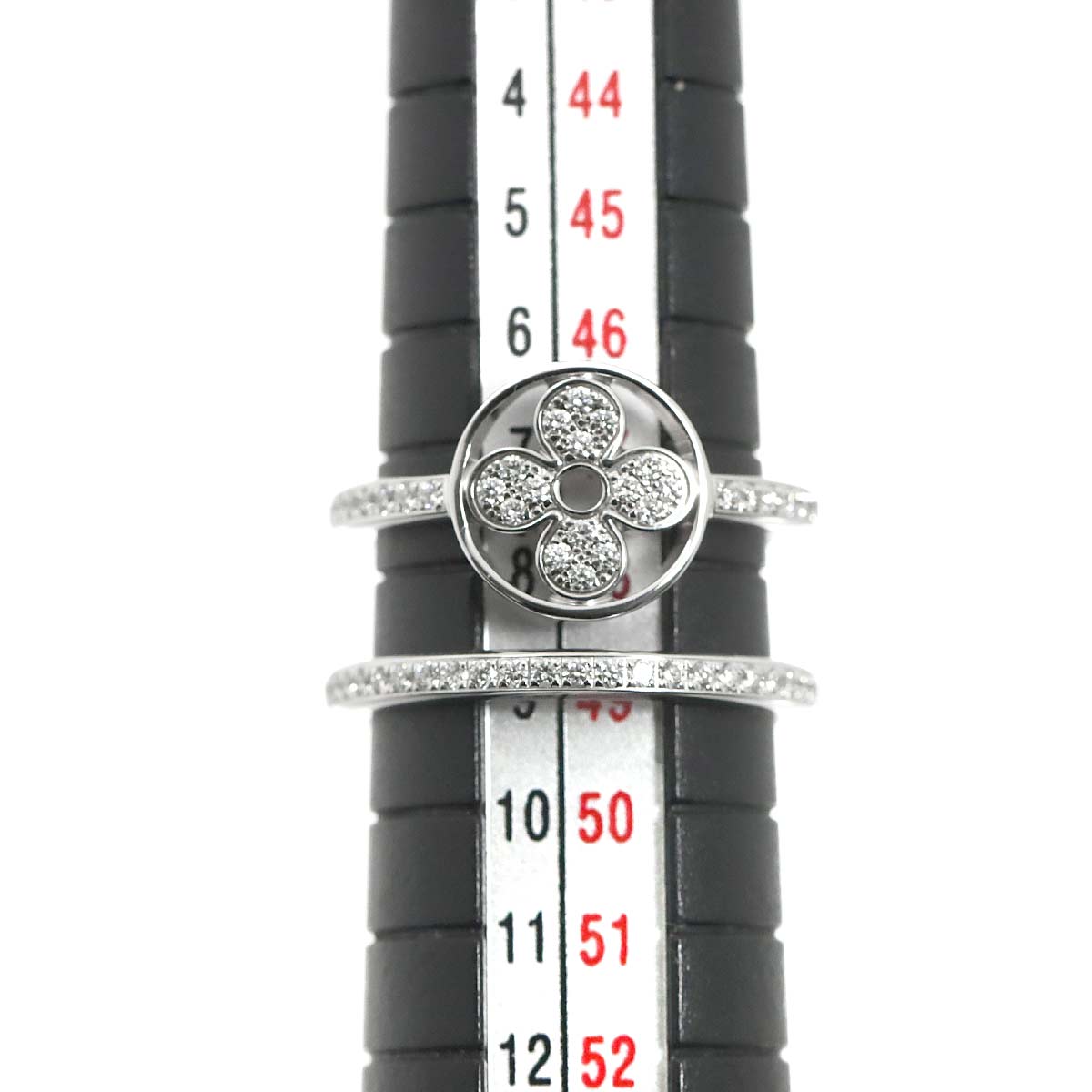 Blossom Diamond Ring 18K WG 750 size48 4.5(US)