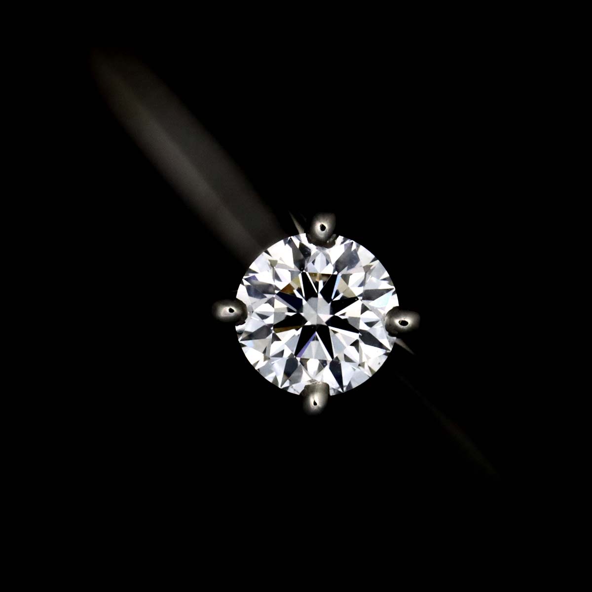 Solitaire Diamond 0.25ct D/VS2/EX  Ring Pt Size50 5.25(US)