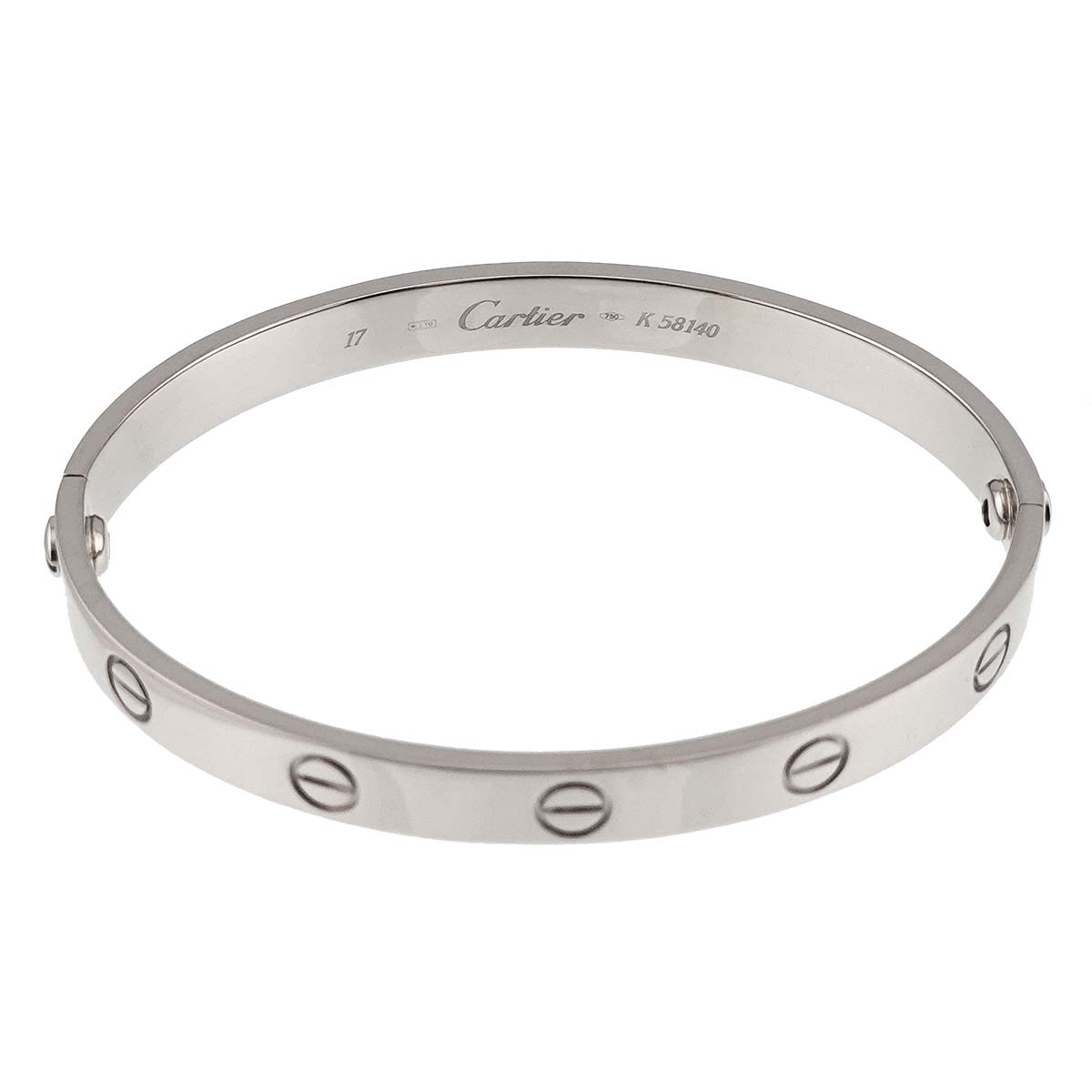 Love Bracelet Bangle 18K WG 750 Size17