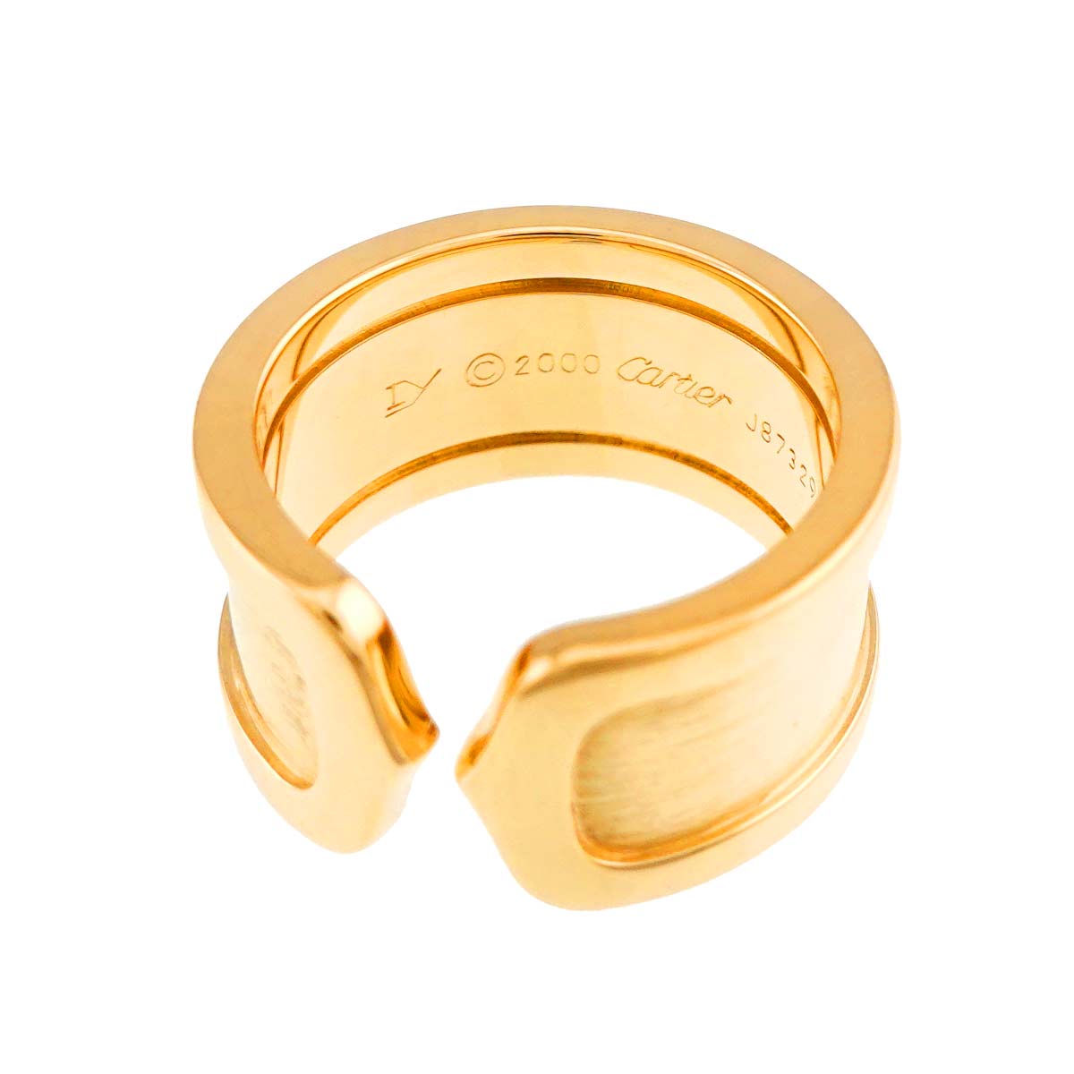 C2 LM Ring 18K YG 750 size48 4-4.5(US)