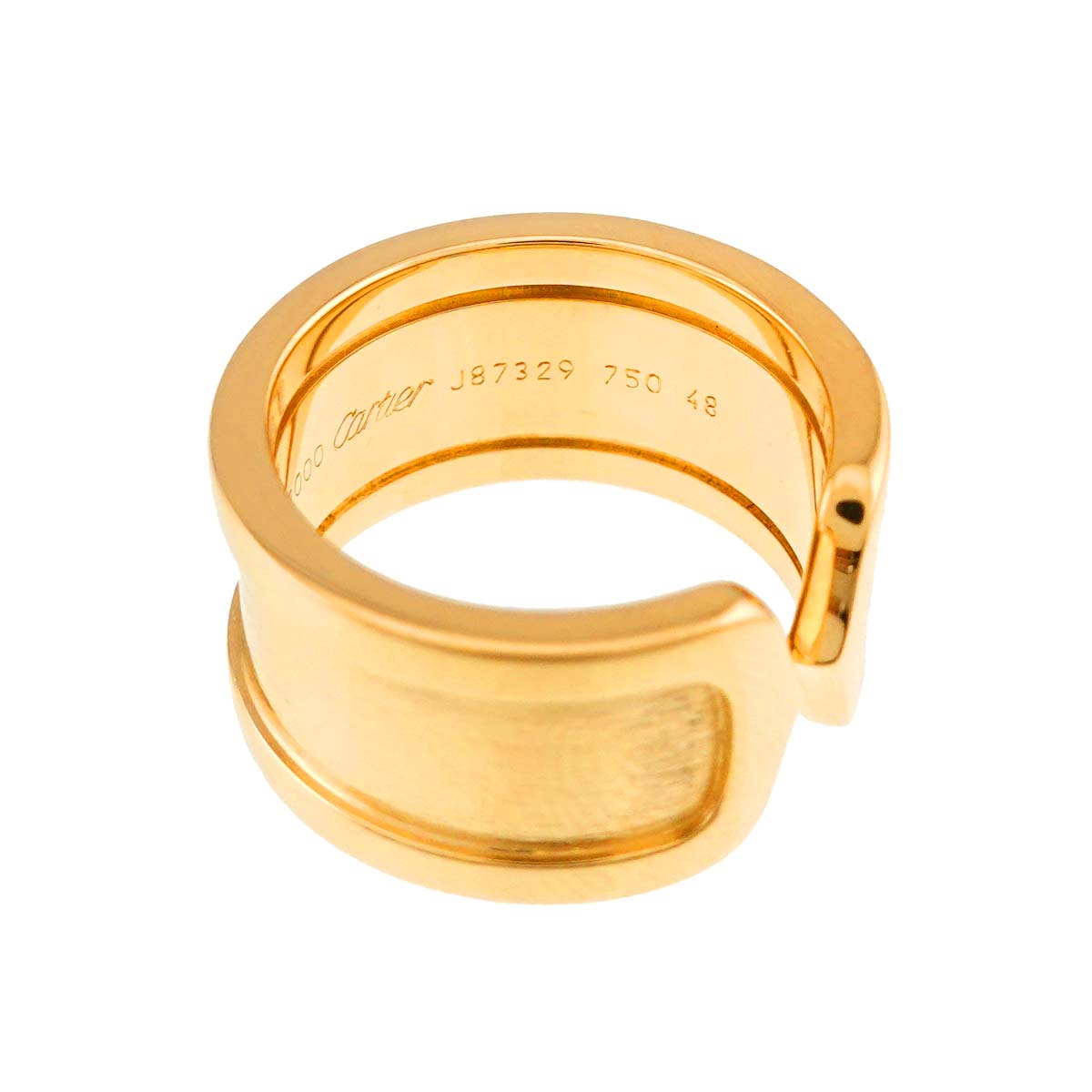 C2 LM Ring 18K YG 750 size48 4-4.5(US)