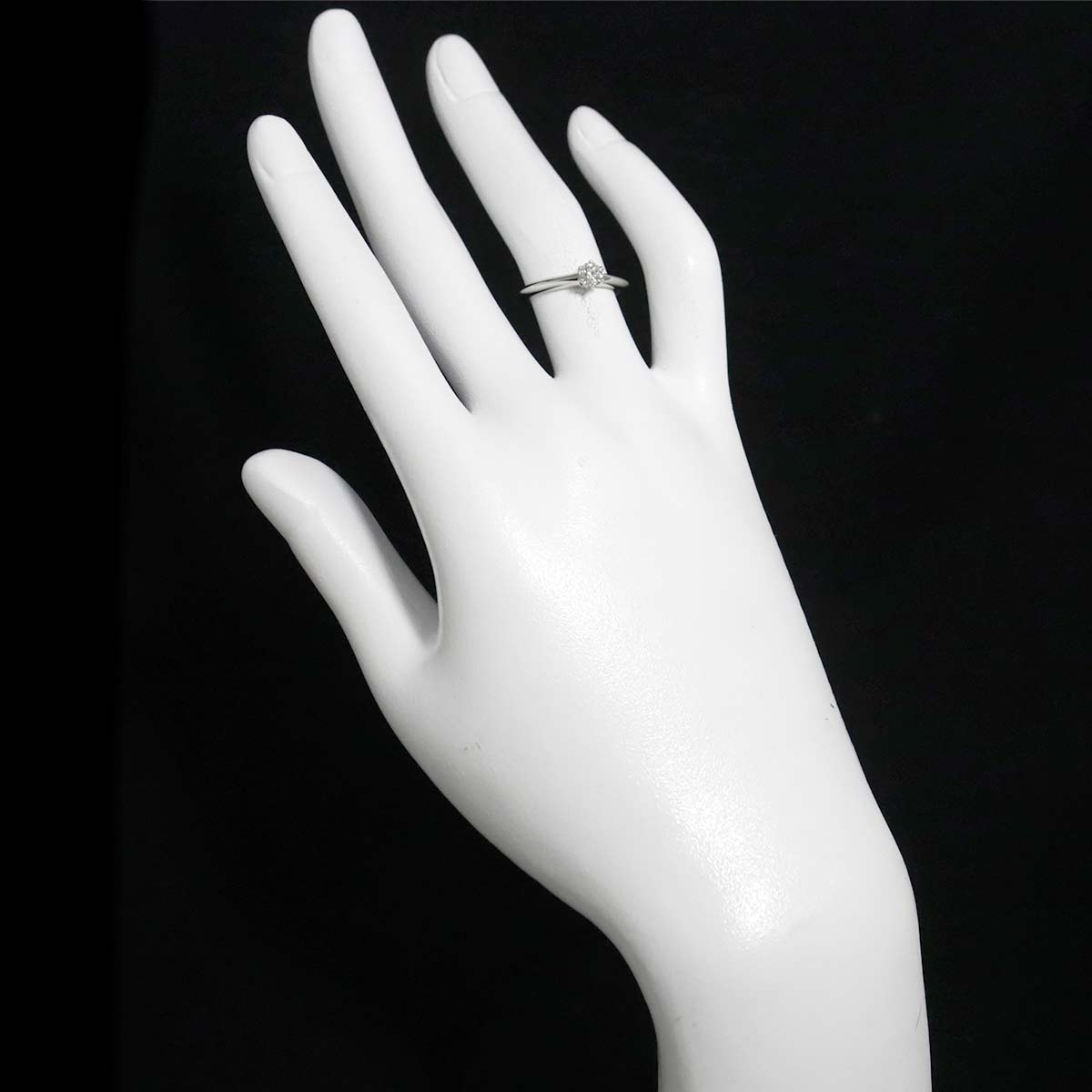 Diamond 0.24ct Ring Pt 4.75-5(US)