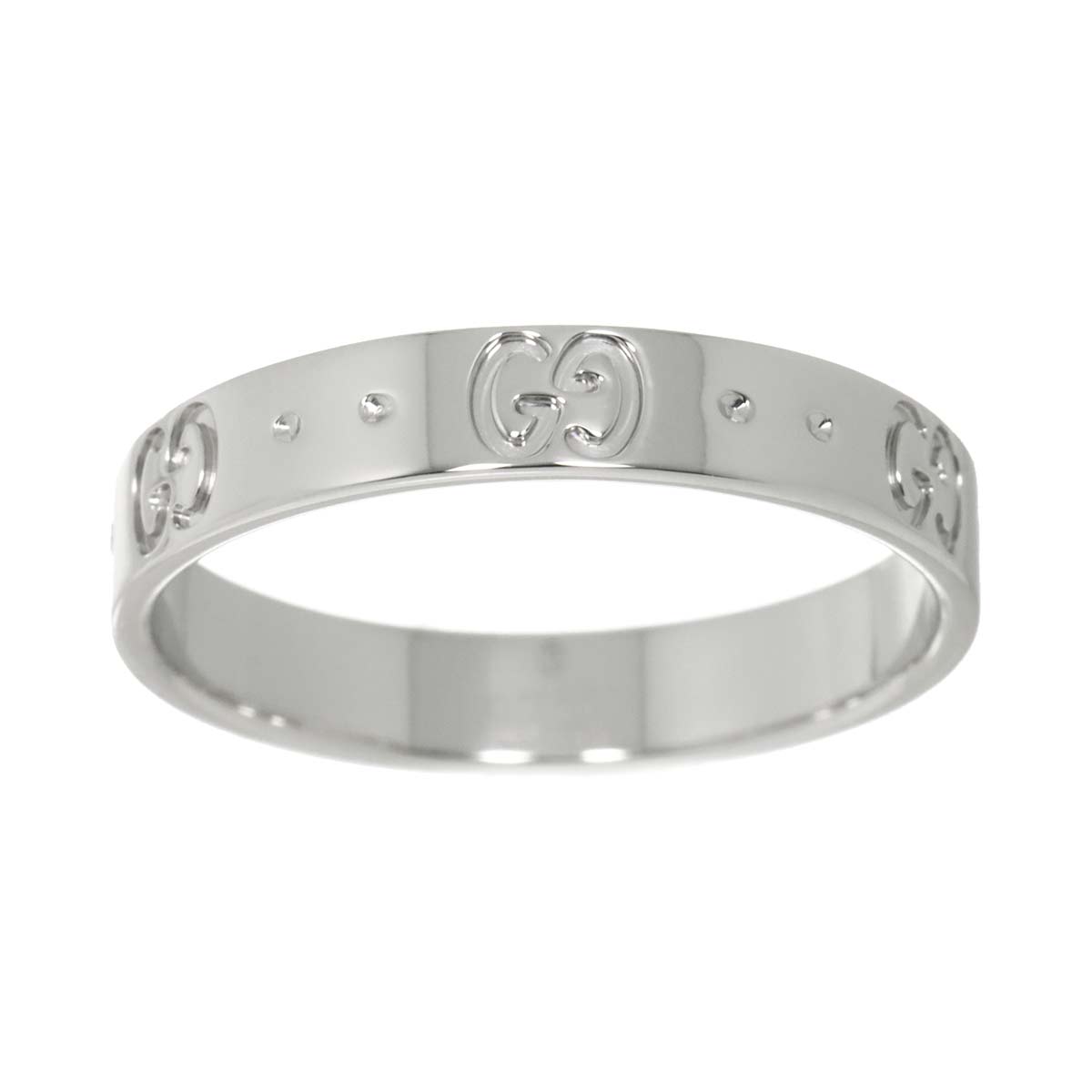 Icon Ring 18K White Gold 750 Size20 8.75-9(US)