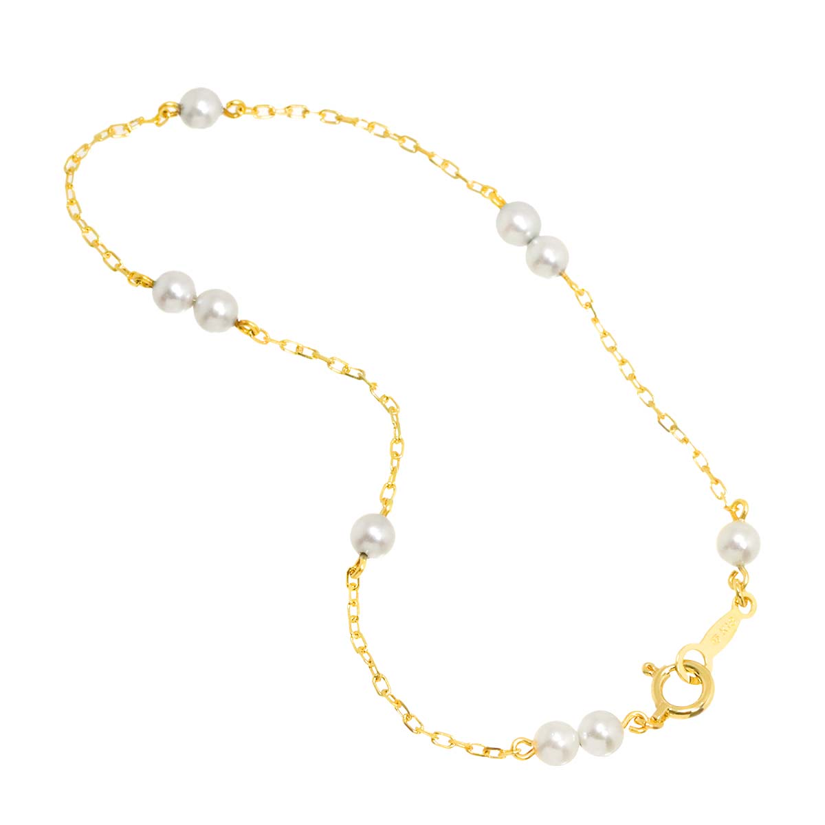 Baby Pearl 3.6-3.5mm Bracelet 18K YG 750
