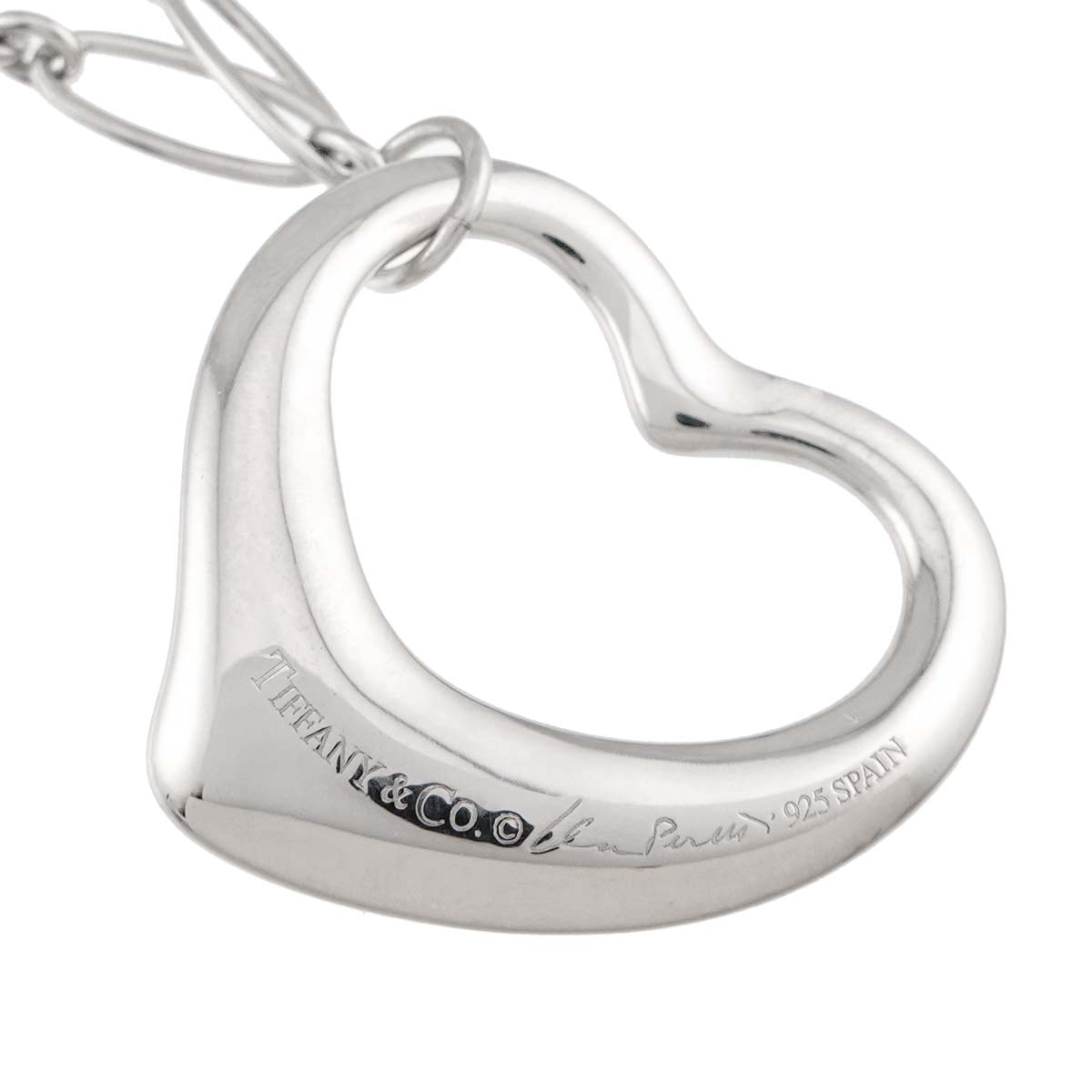 Open Heart Necklace Silver 925