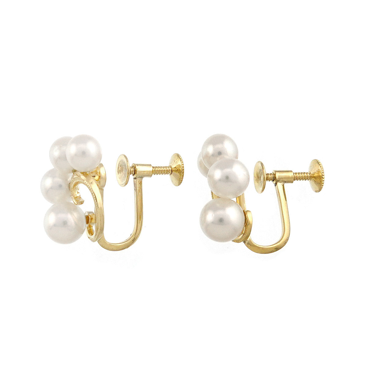 Akoya Pearl 6.2-5.1mm Earrings 14K Yellow Gold 585