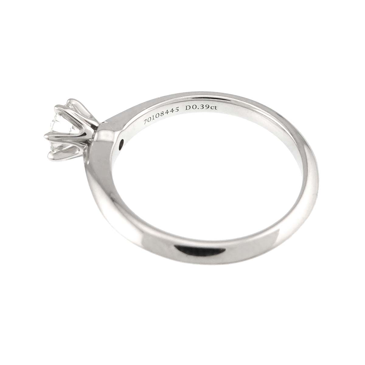 Diamond 0.39ct Ring Platinum Size4.5(US)