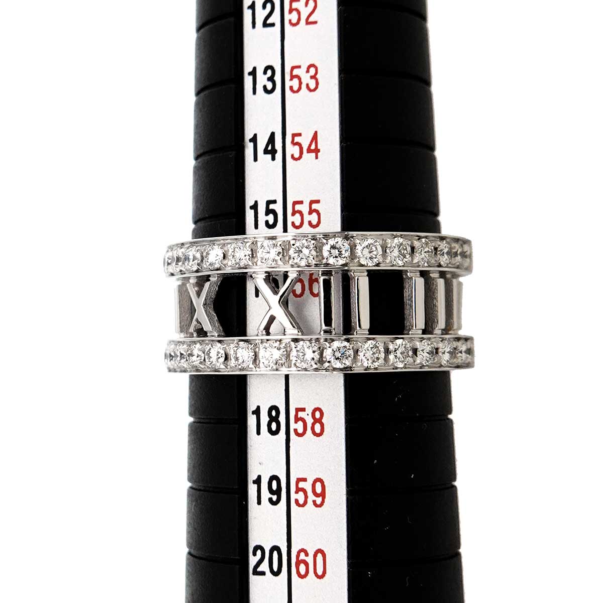 Atlas Diamond Ring 18K White Gold 750 size7.5-7.75(US)