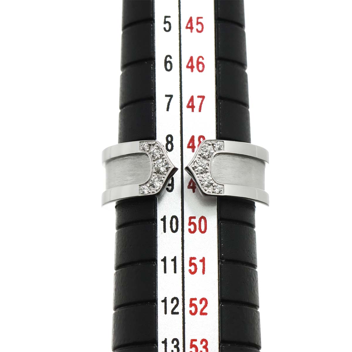 C2 Diamond SM Ring 18K WG 750 Size49 4.75-5(US)