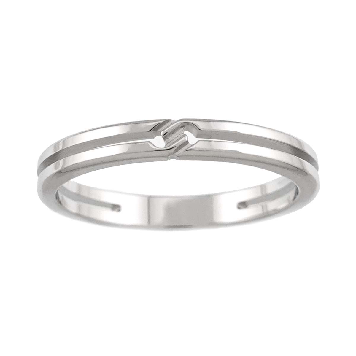Infinity Ring 18K White Gold 750 Size7 4(US)