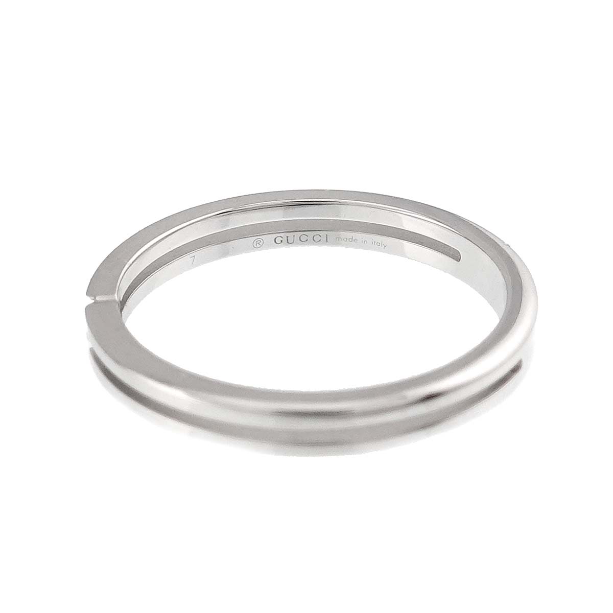 Infinity Ring 18K White Gold 750 Size7 4(US)